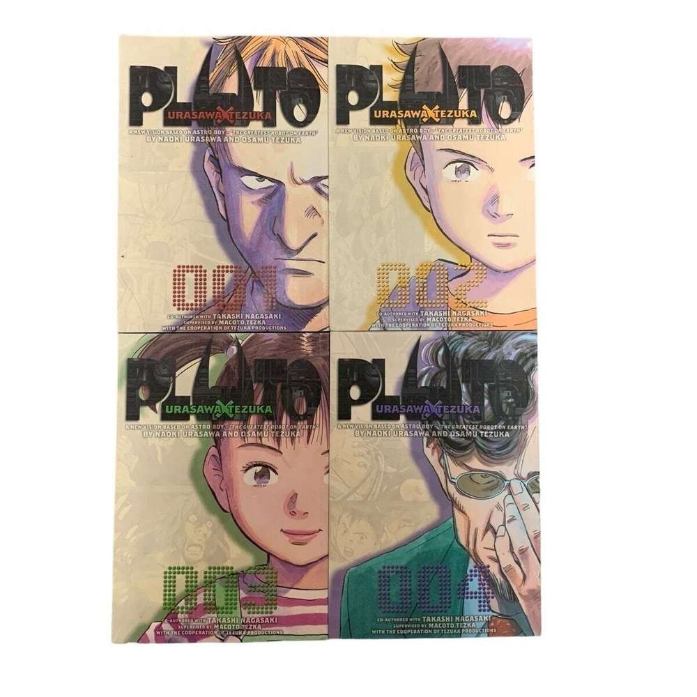 Pluto Manga Vol.‎ 1-4 English Language Viz Media